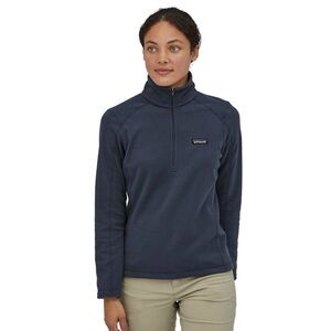 Womens Patagonia Fleece Navy Blue Pullover Sweater 1/2 Zip Size Small